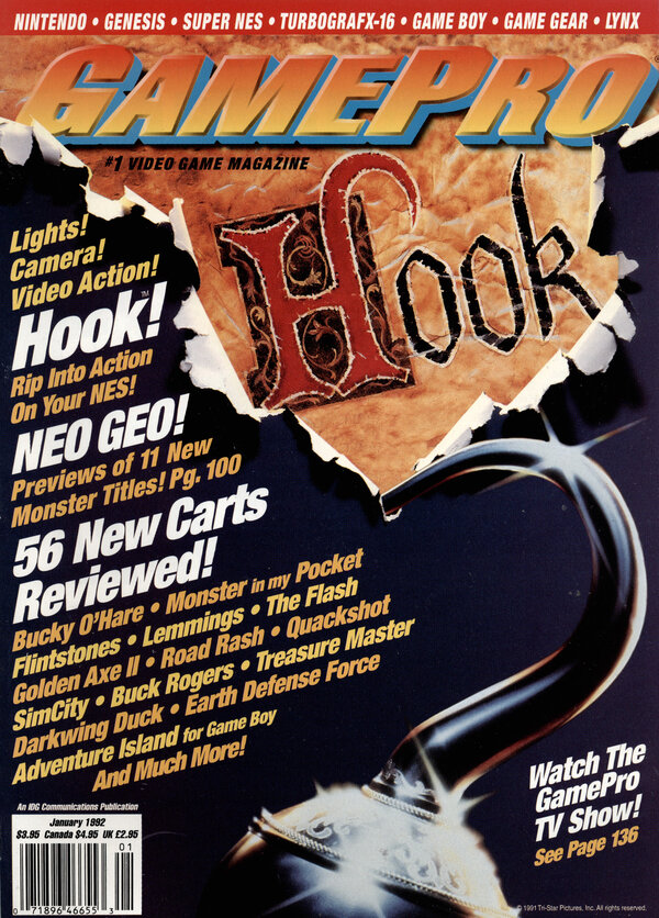 GamePro 030 (Jan 1992) Hook cover